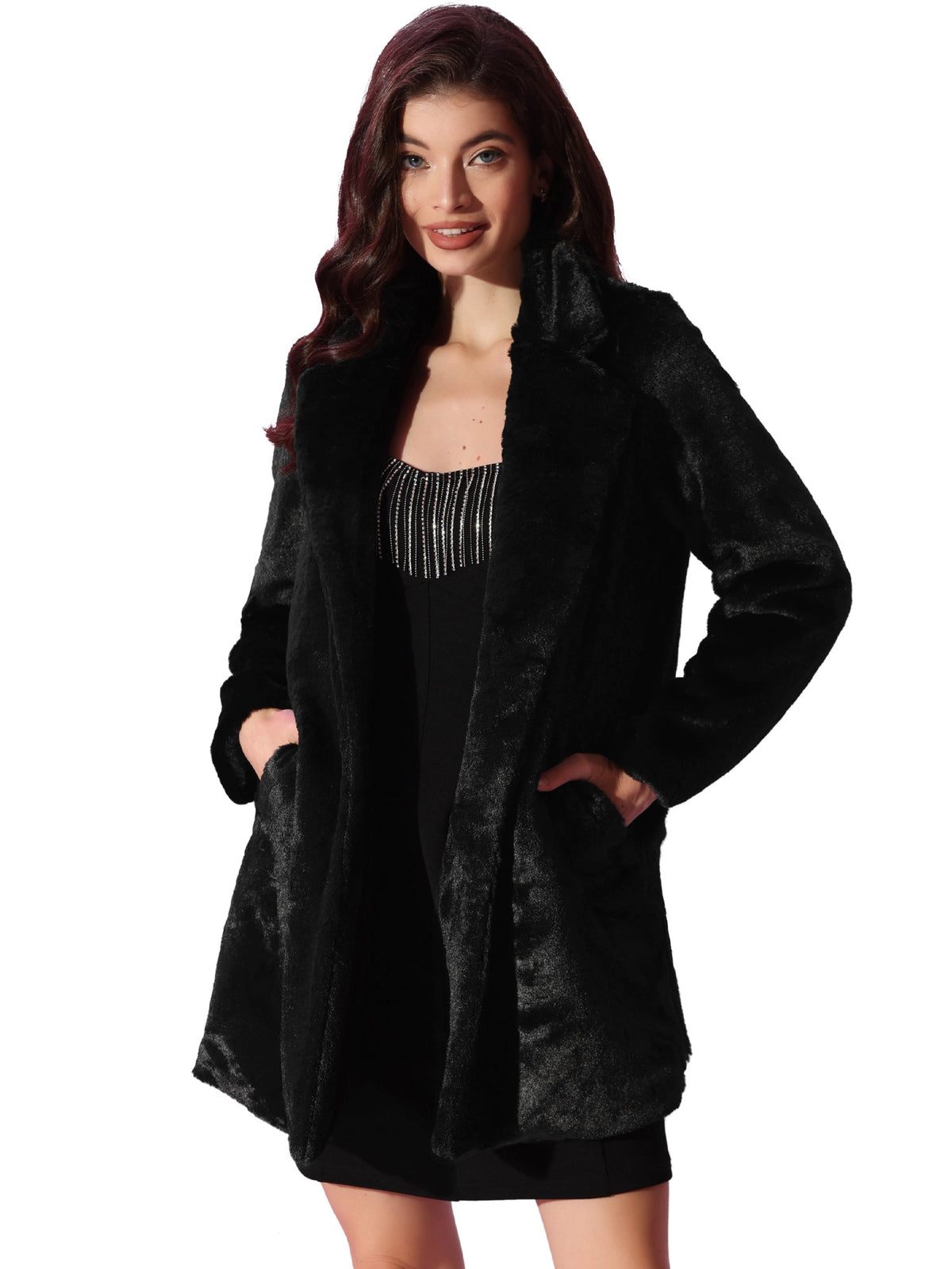 Cloud Wrap Faux Fur Coat