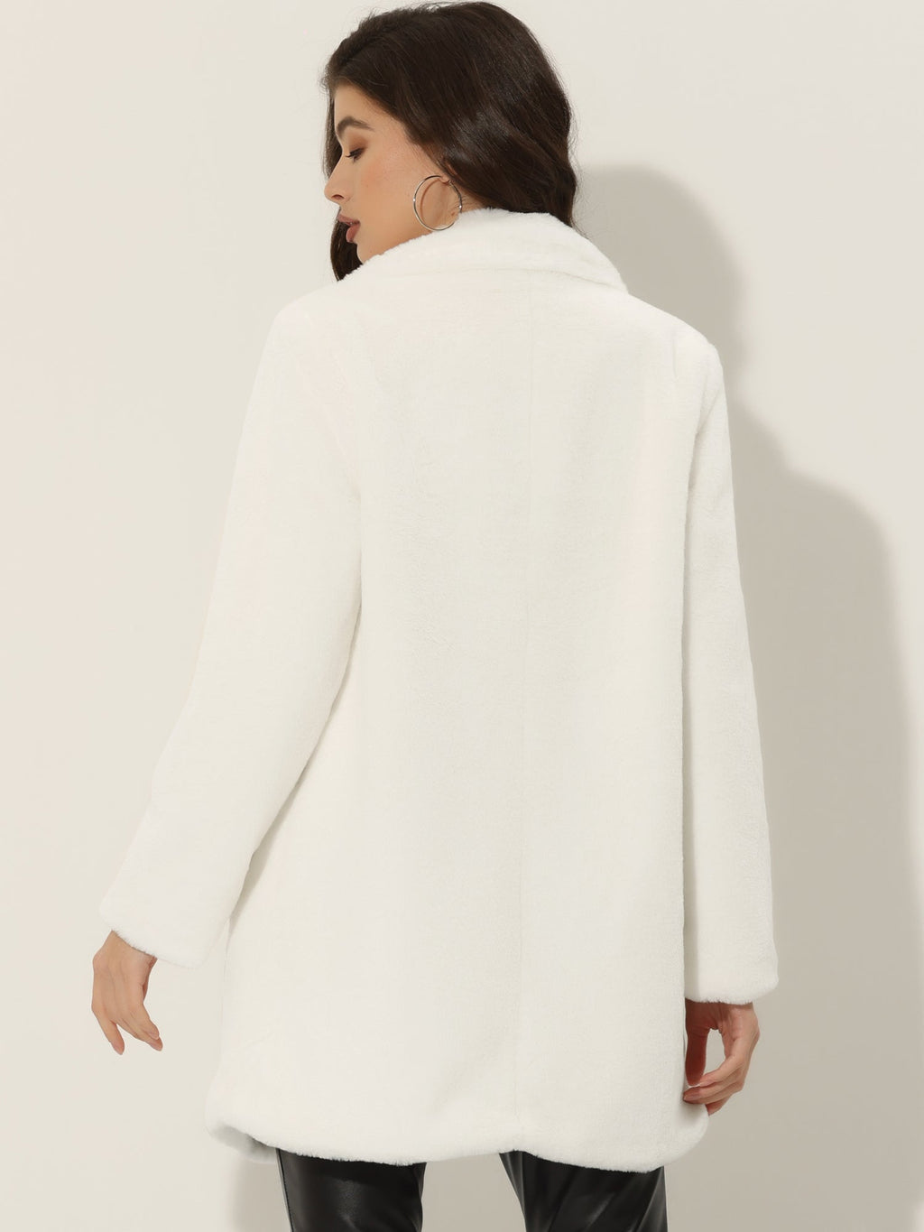 Cloud Wrap Faux Fur Coat