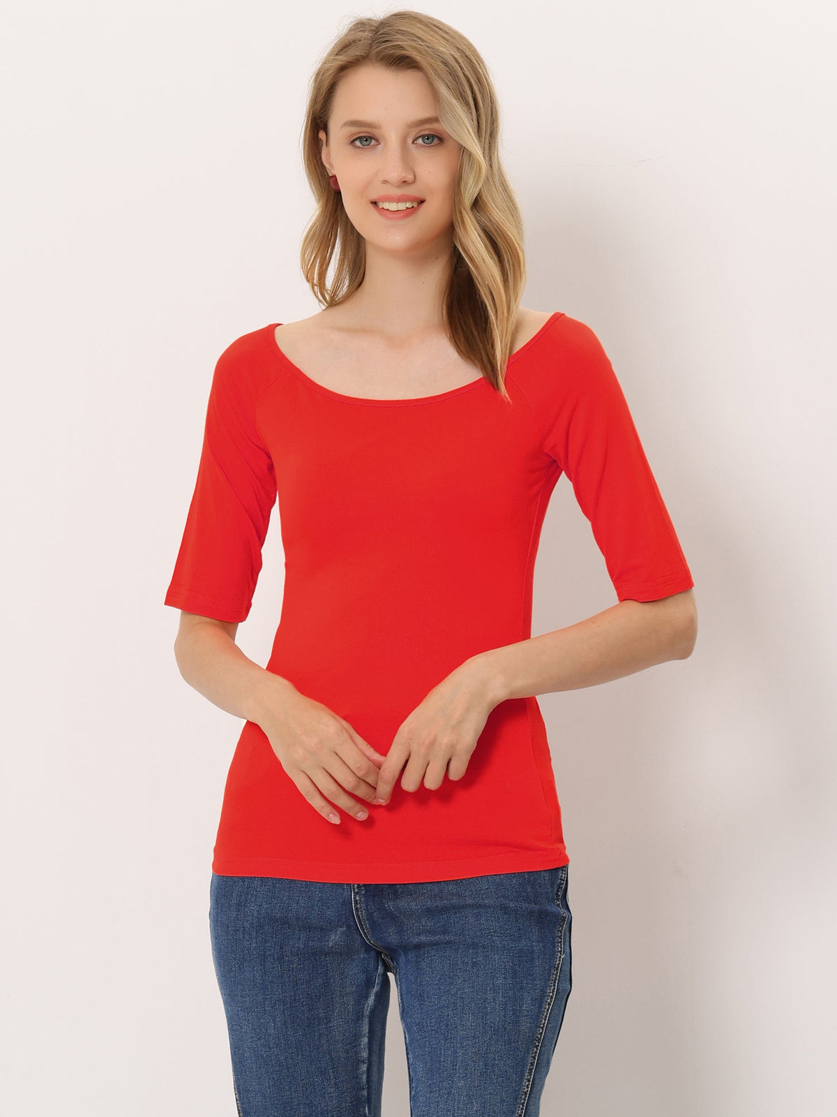 Hip-Length Slim Stretch Tee