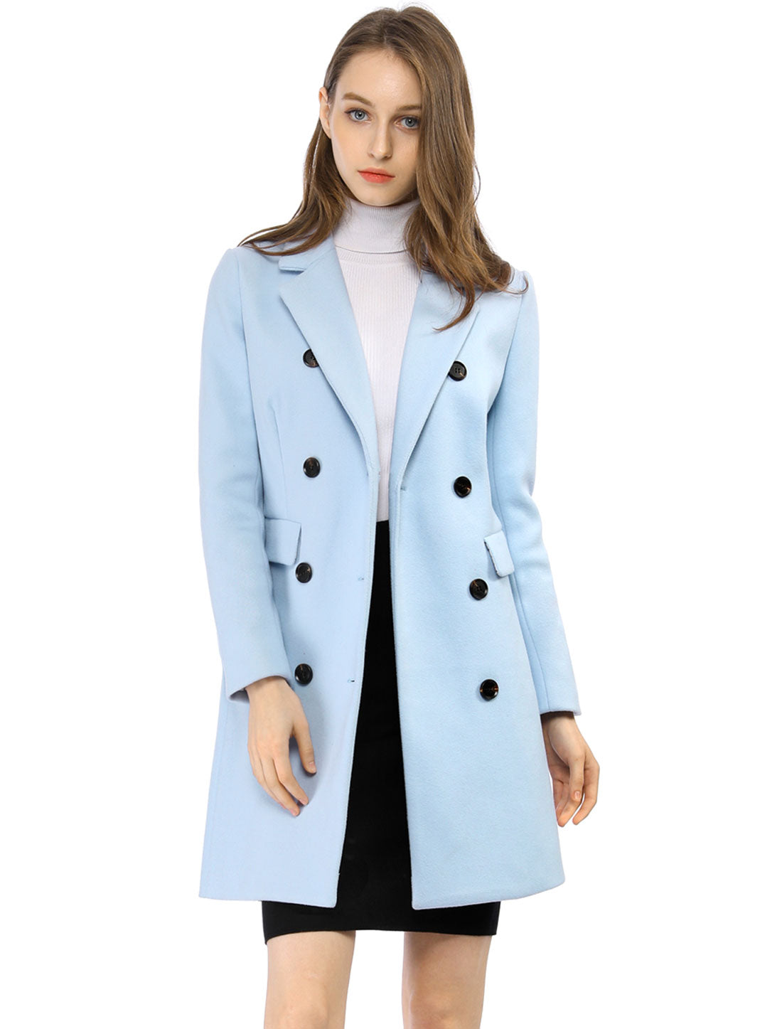 Double-Breasted Lined Overcoat