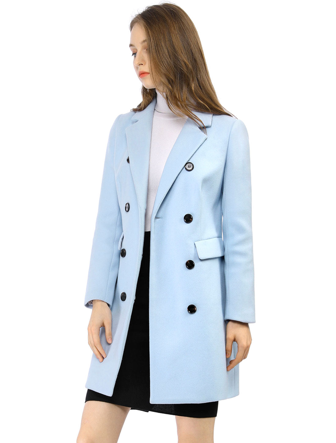 Double-Breasted Lined Overcoat