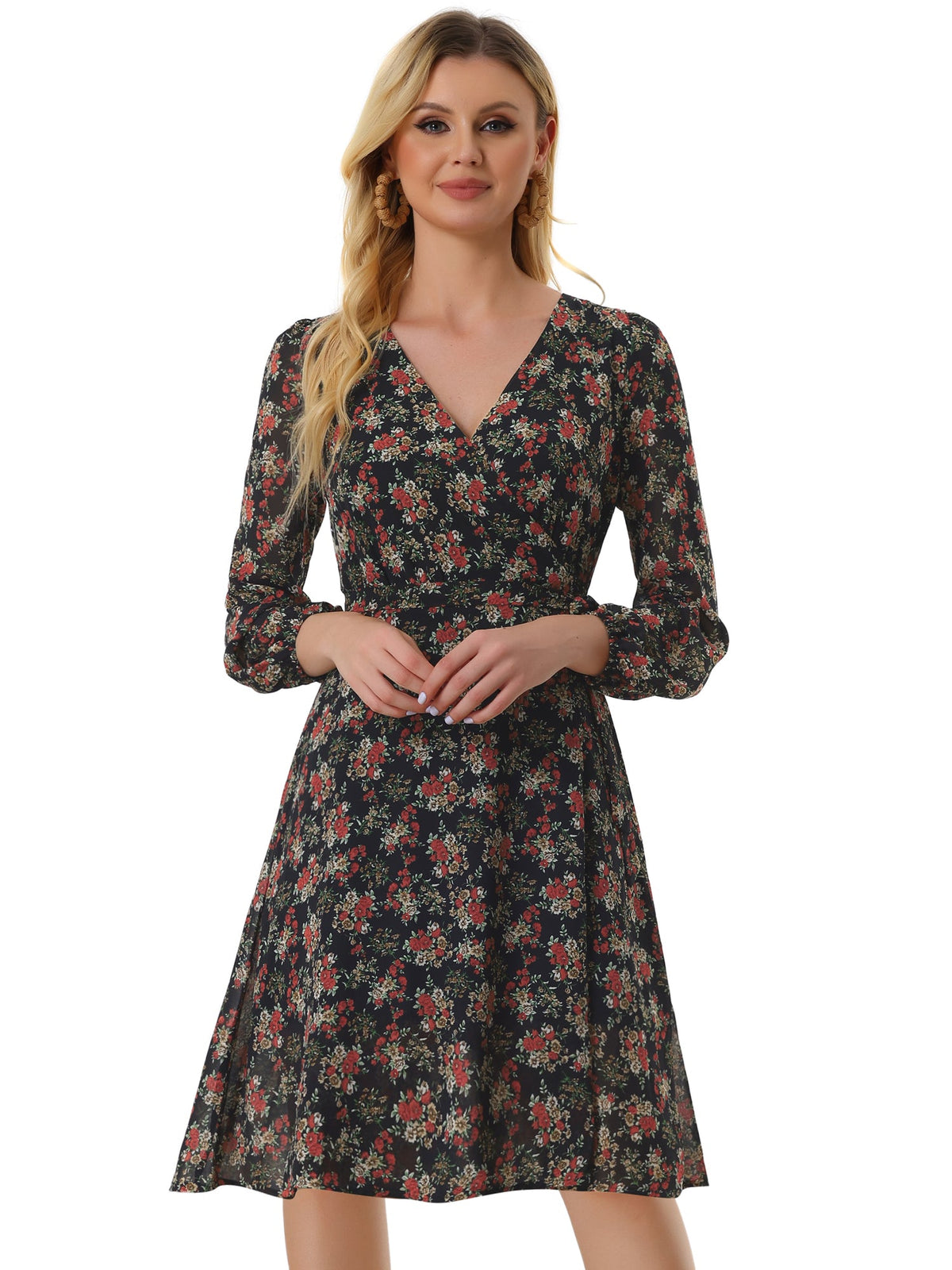 Tie Closure Sheer Long Dress