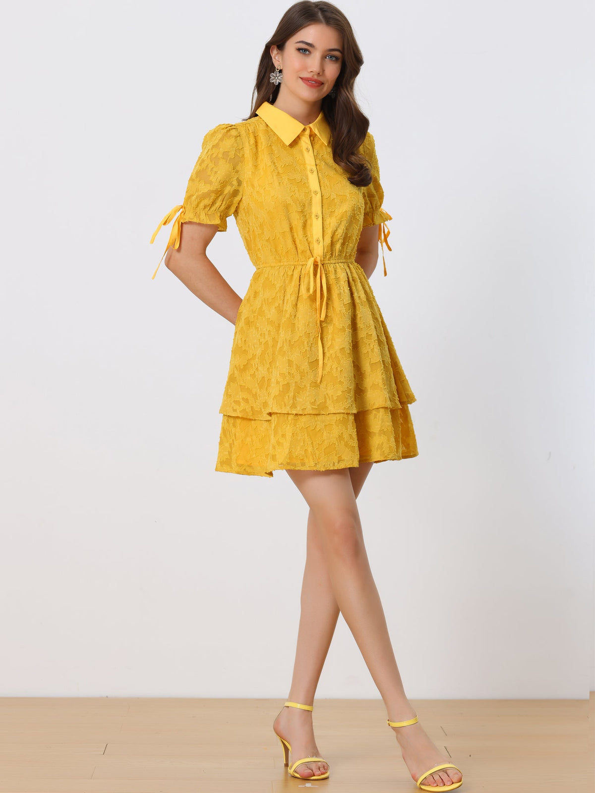 Half-Placket Button Dress