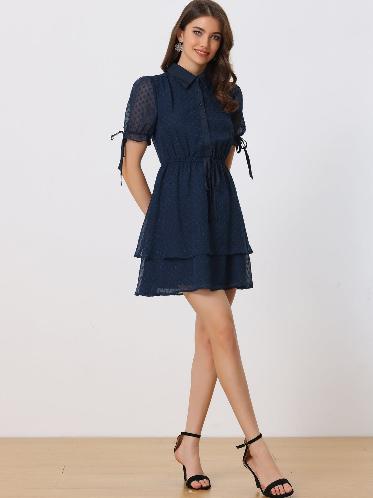 Half-Placket Button Dress