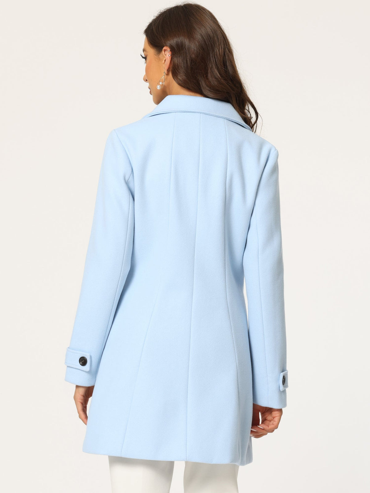 Slim-Profile Striped Overcoat