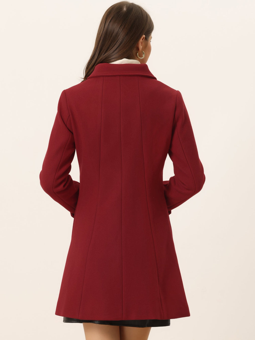 Slim-Profile Striped Overcoat