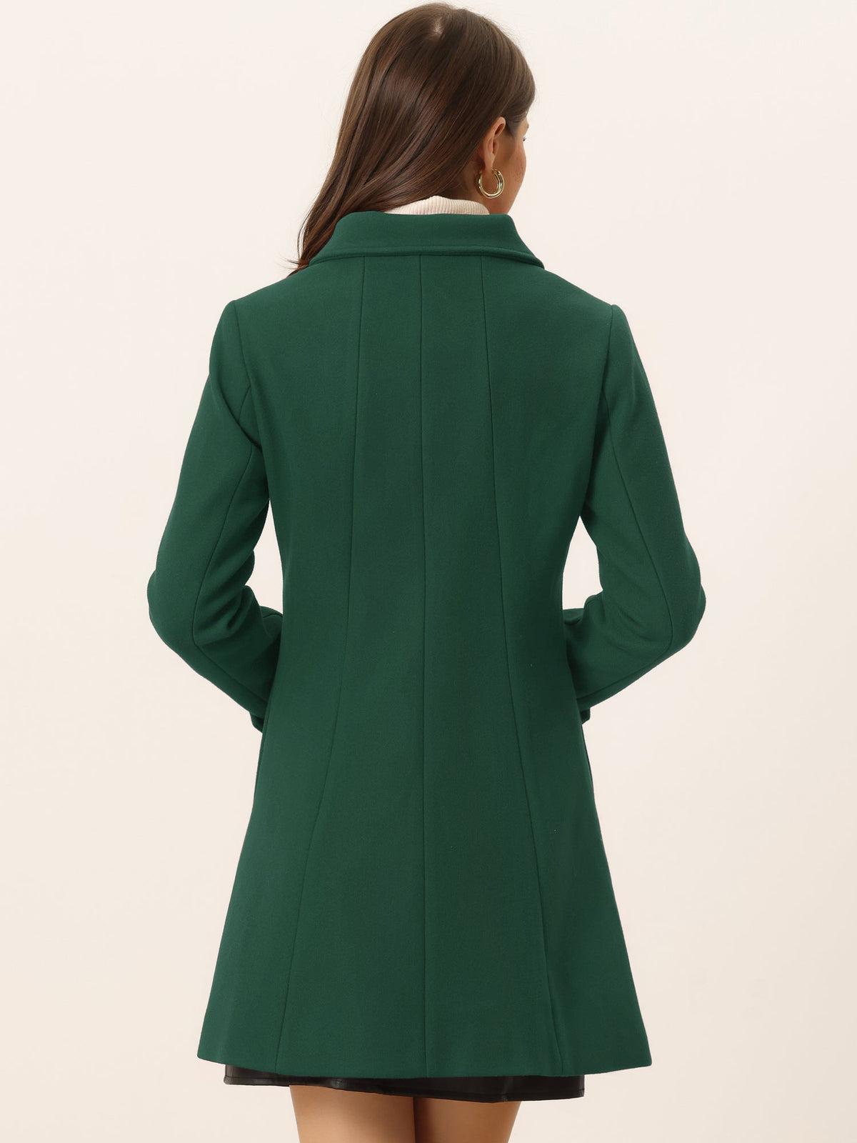 Slim-Profile Striped Overcoat