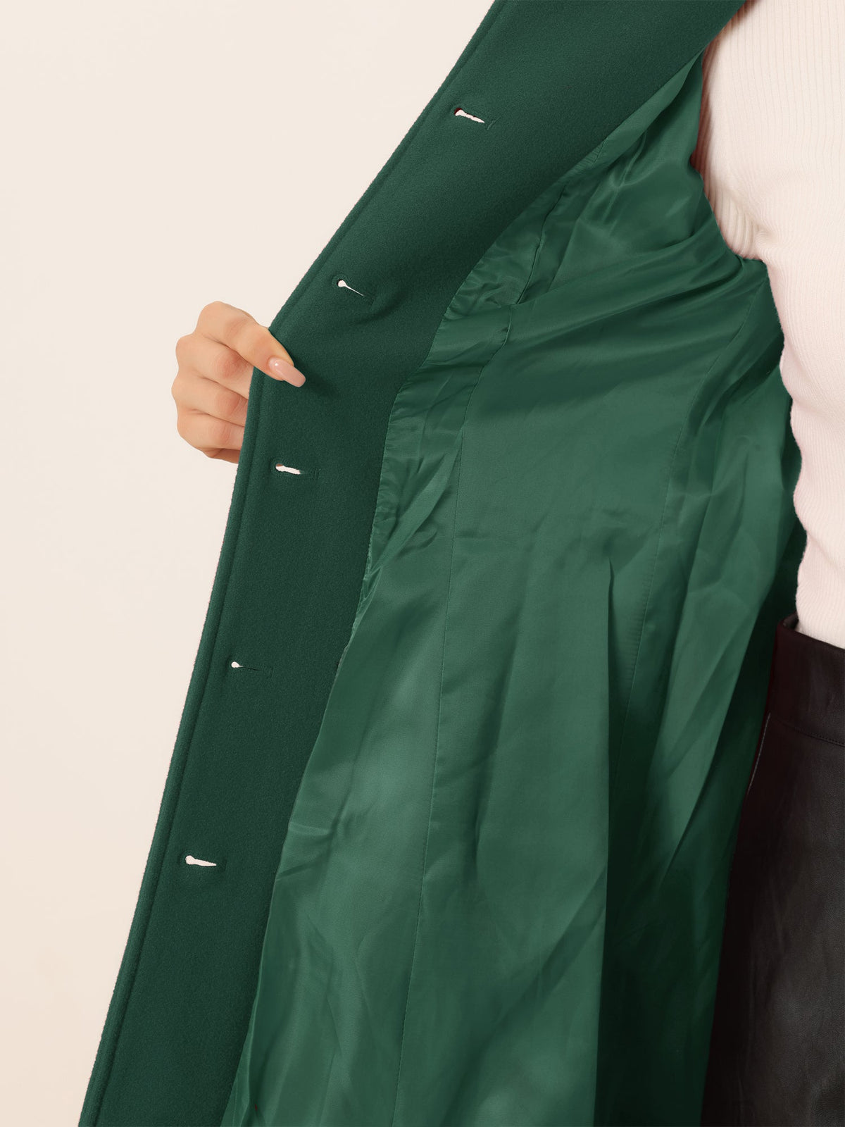 Slim-Profile Striped Overcoat