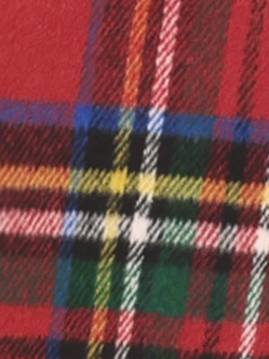 Plaid Wool-Blend Double-Breasted Overcoat