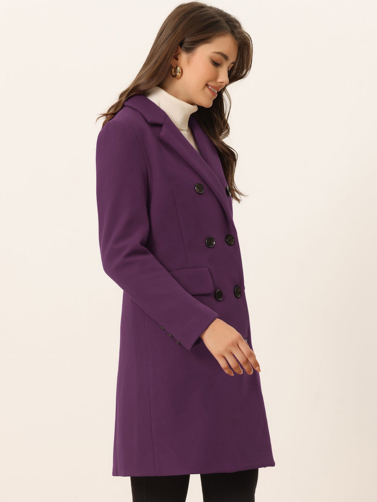 Double-Breasted Lined Overcoat