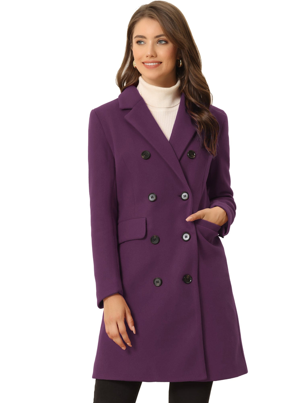 Double-Breasted Lined Overcoat