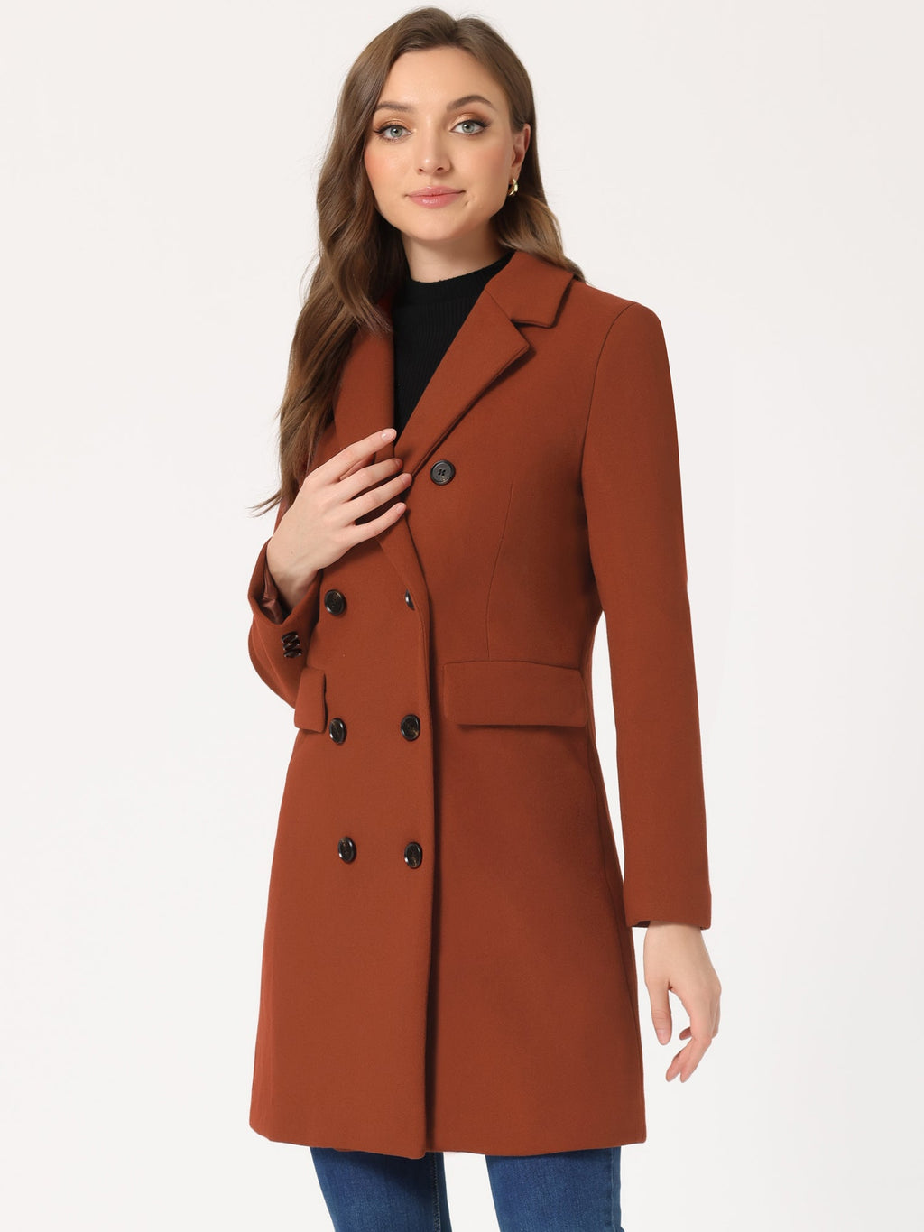 Double-Breasted Lined Overcoat