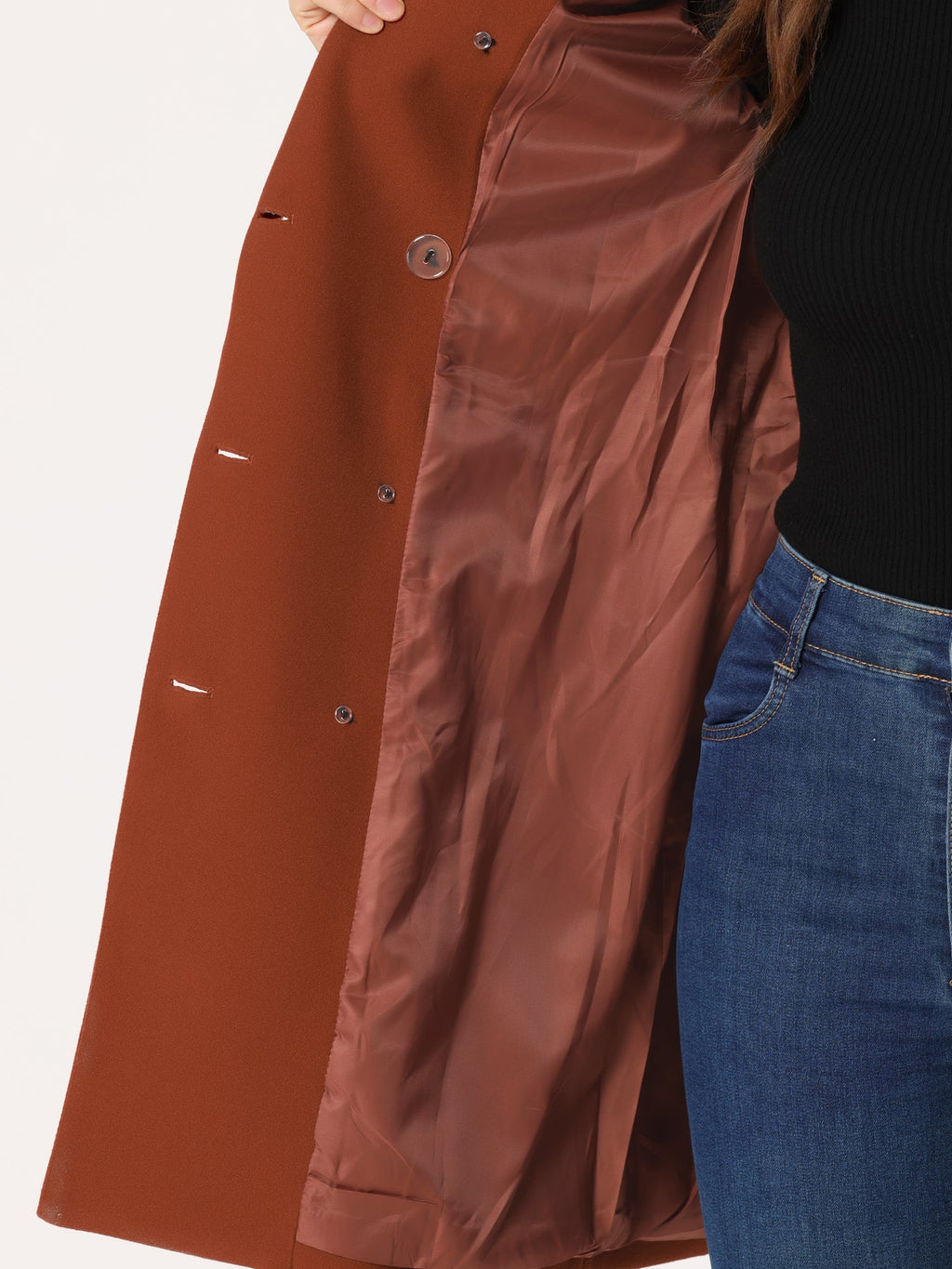 Double-Breasted Lined Overcoat