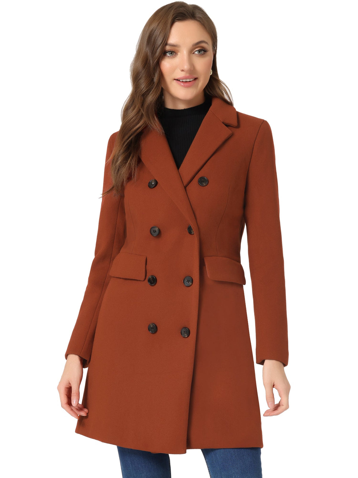 Double-Breasted Lined Overcoat
