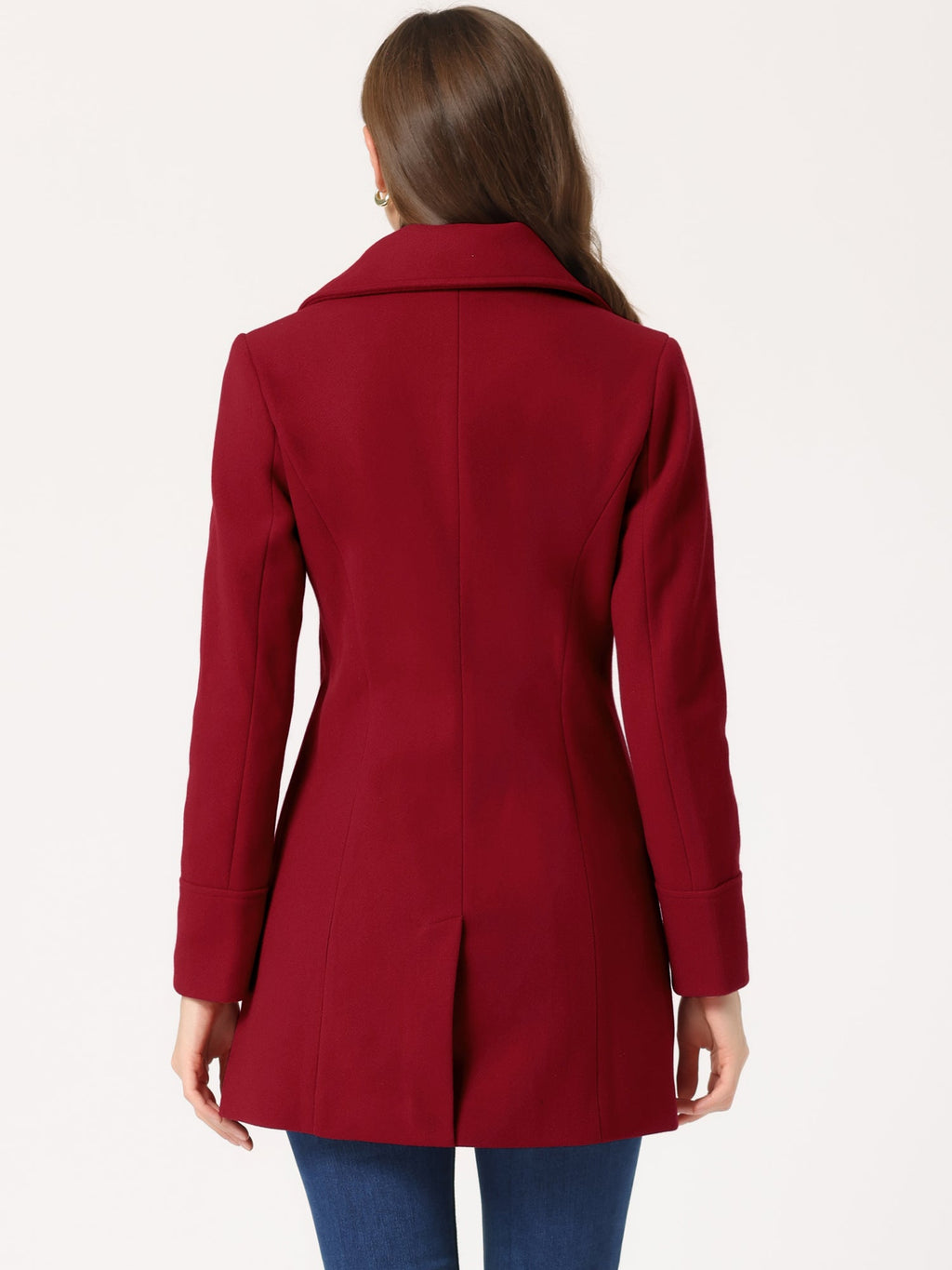 Curved Waist Vent Overcoat