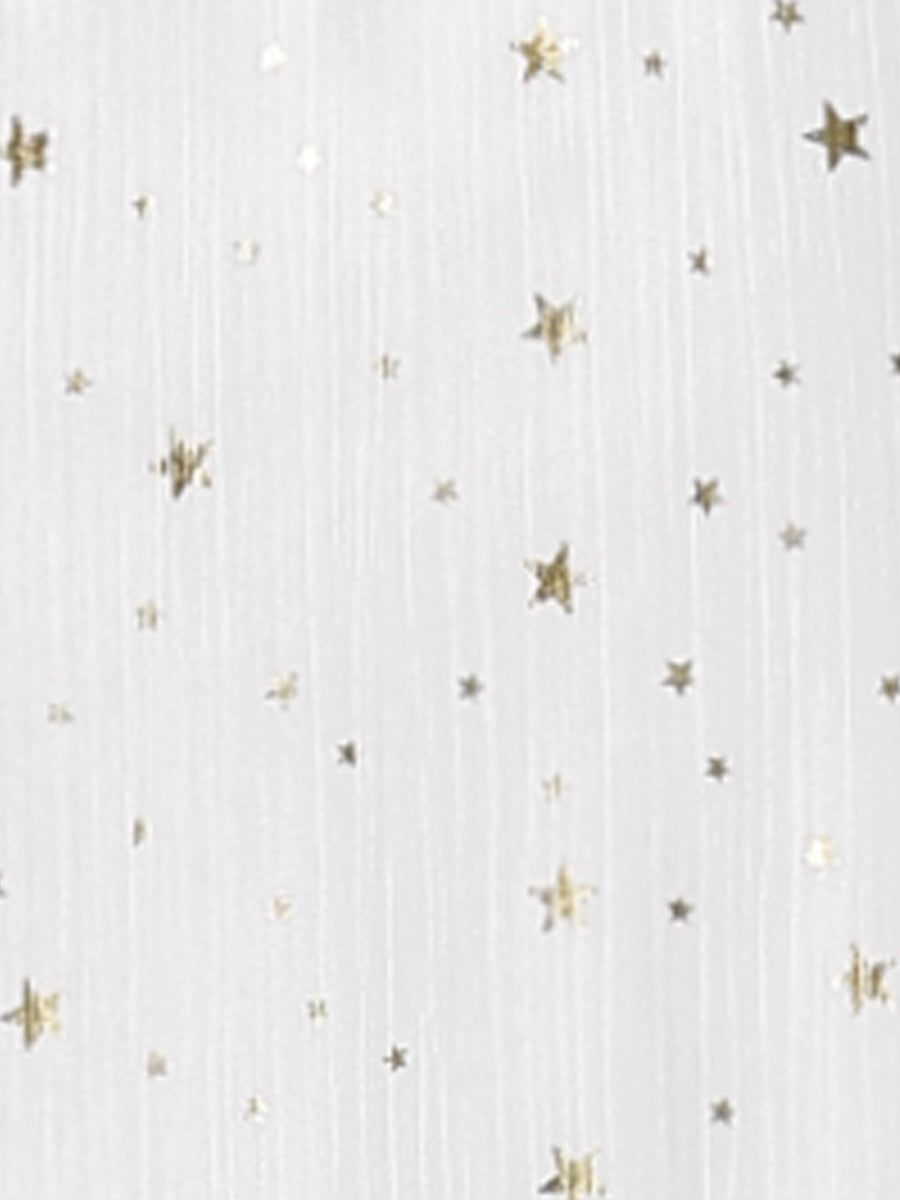 Star Print Sleeveless A-Line Dress