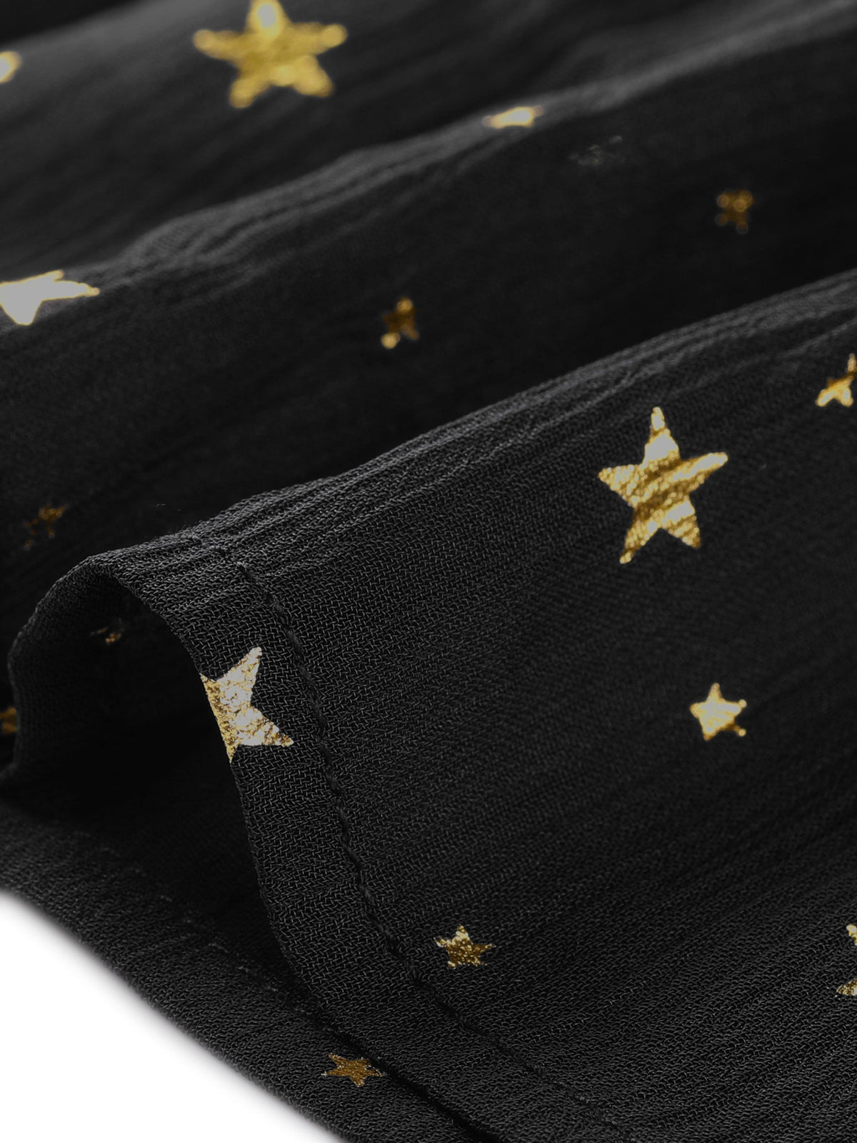 Star Print Sleeveless A-Line Dress