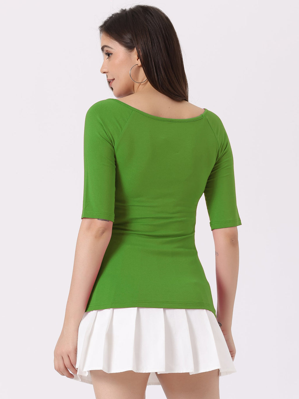 Hip-Length Slim Stretch Tee