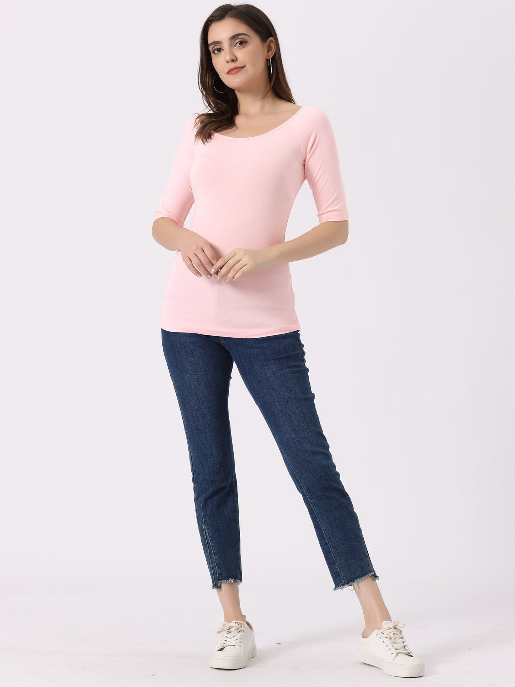 Hip-Length Slim Stretch Tee