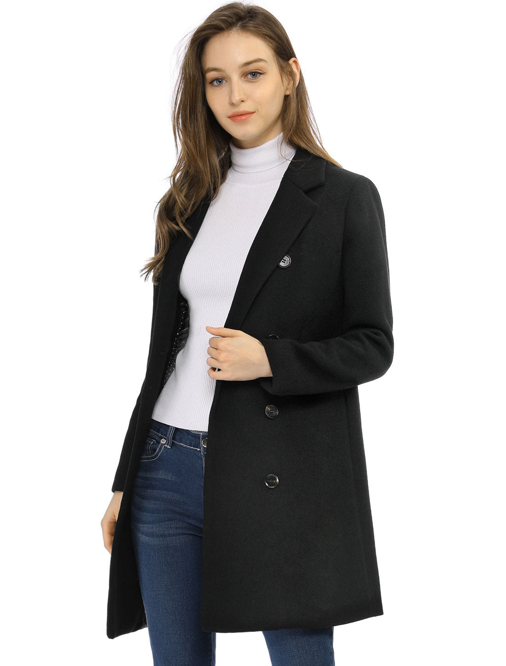 Double-Breasted Lined Overcoat