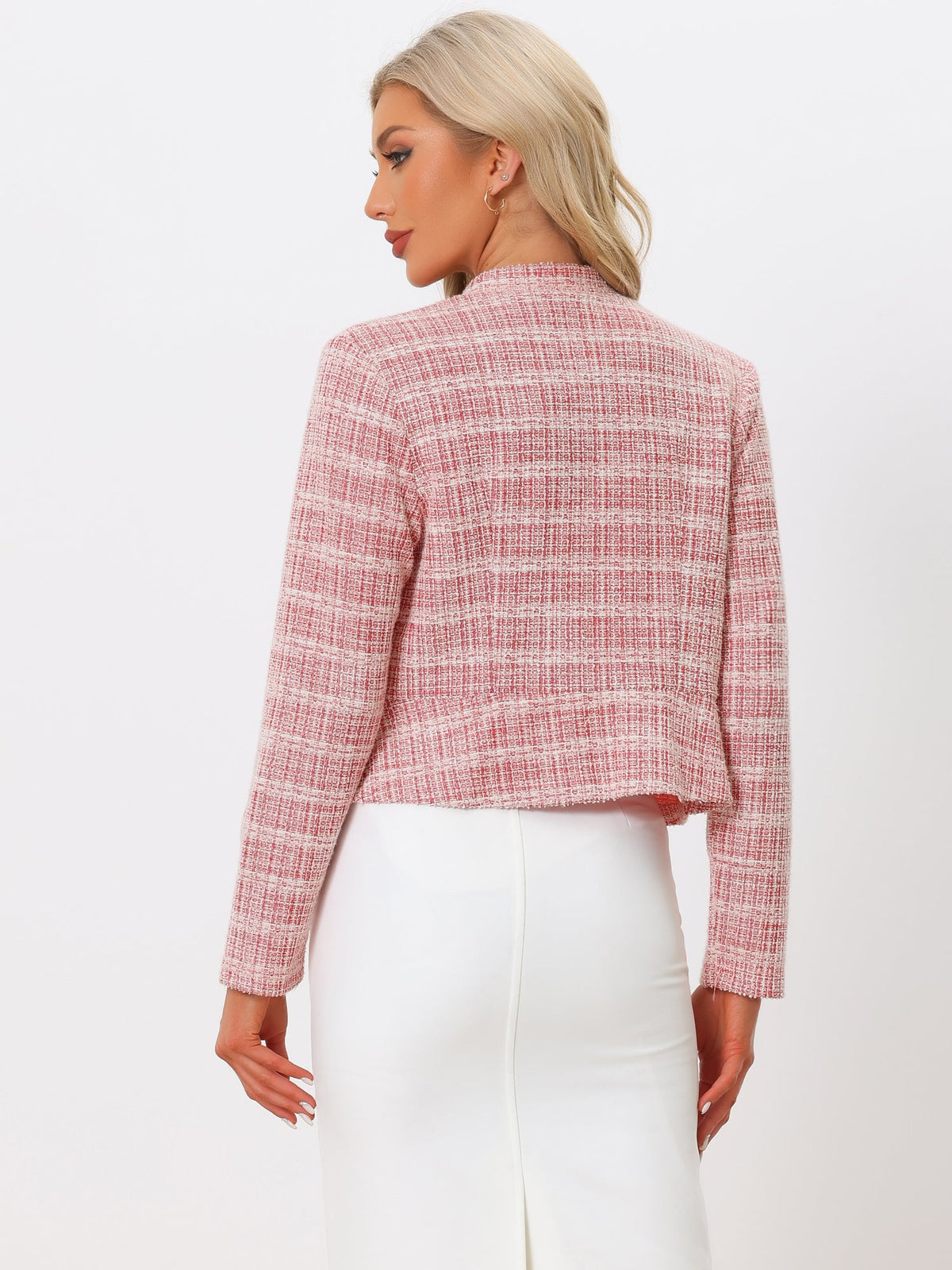 Cotton-Soft Plaid Blazer