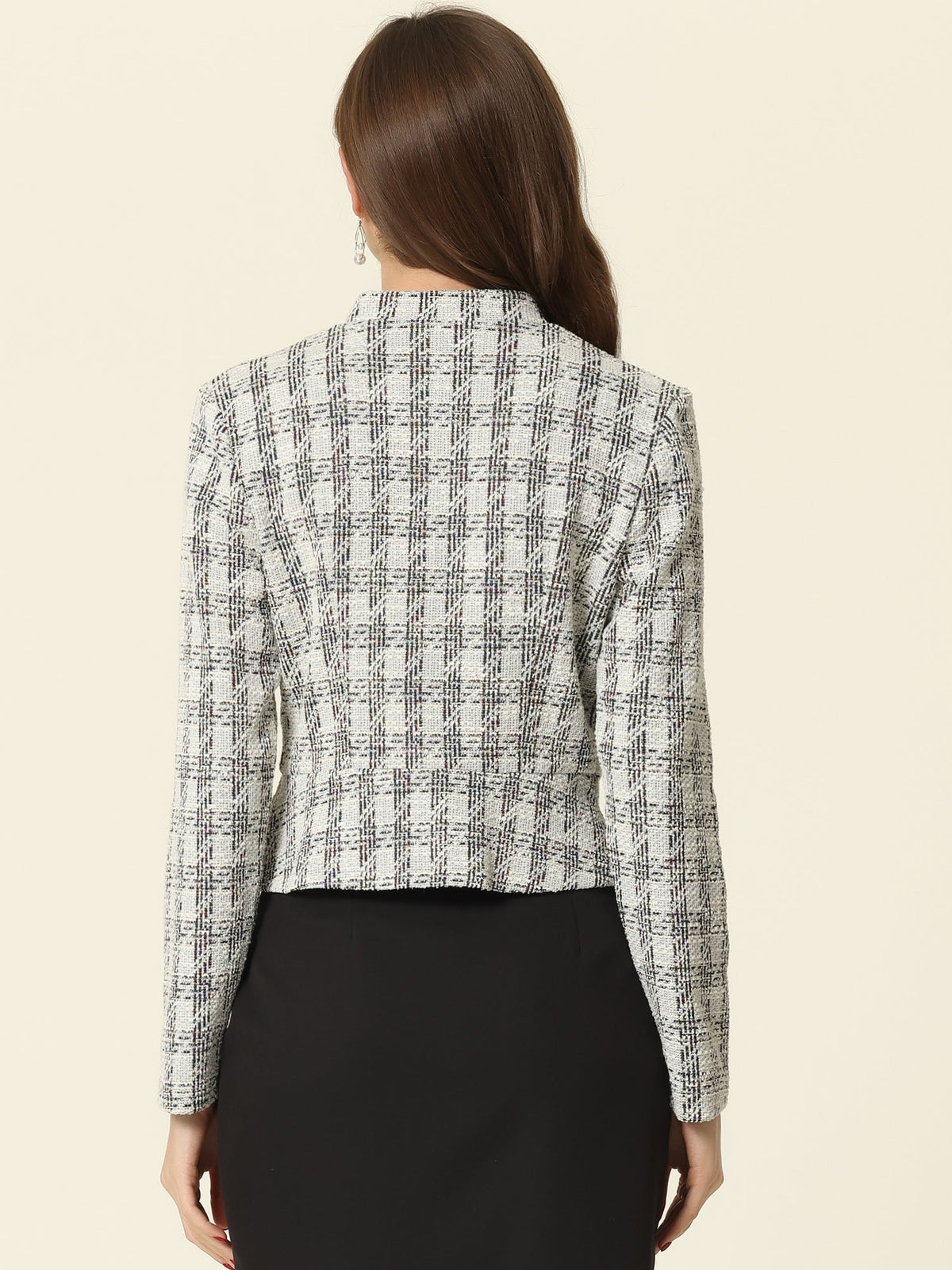 Cotton-Soft Plaid Blazer