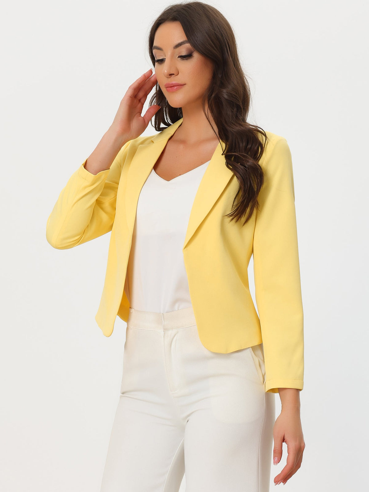 Padded-Shoulder Fully Lined Soft Blazer