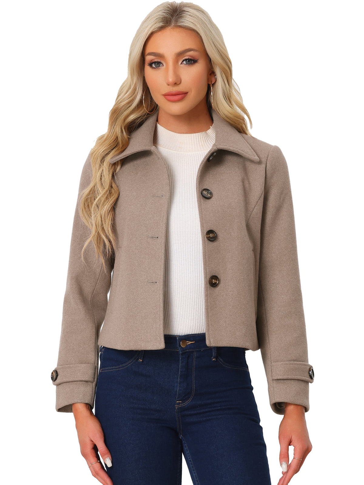 Lightweight Slant-Pocket Peacoat