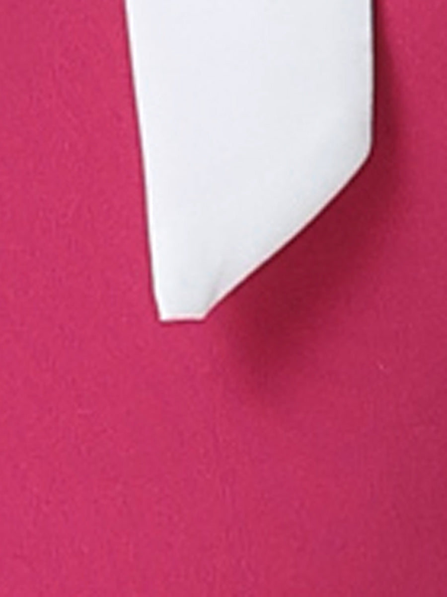 Ruffle Collar Bow Tie Dress