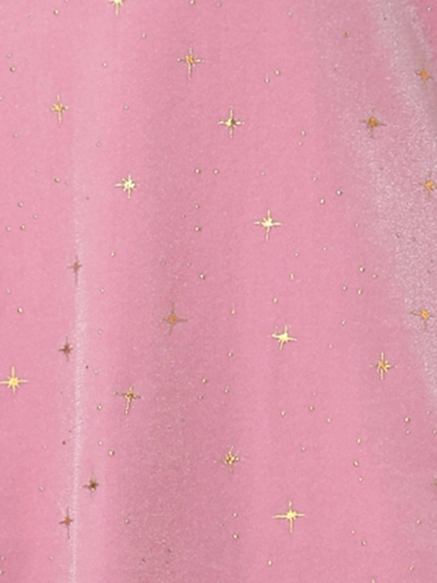 Glitter Star Square Neck Mini Dress