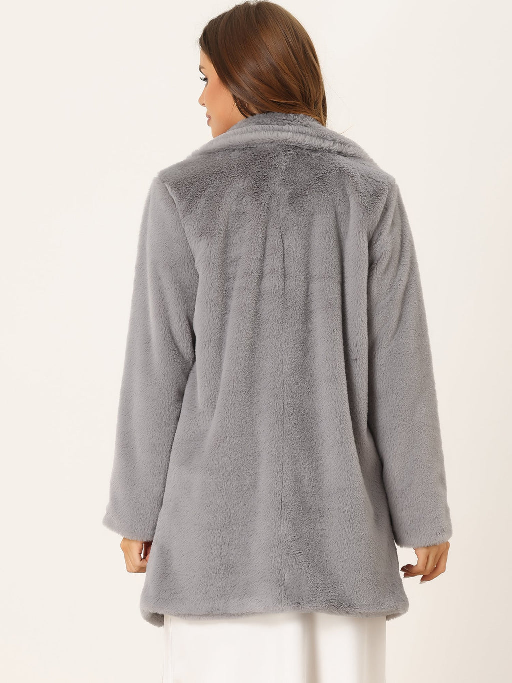 Cloud Wrap Faux Fur Coat