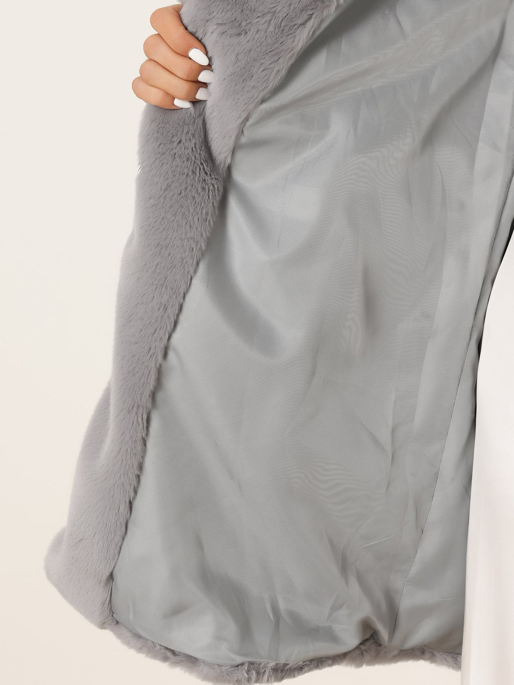 Cloud Wrap Faux Fur Coat