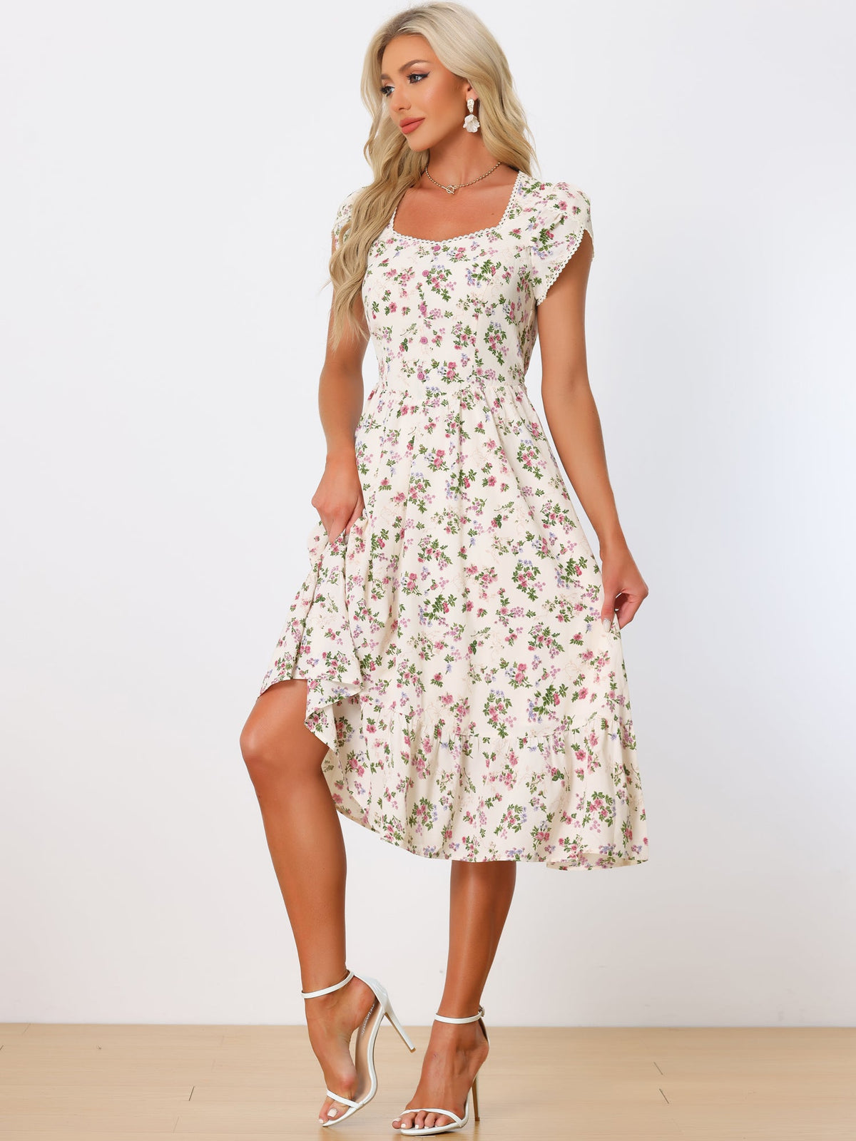Casual Long-Sleeve A-Line Dress