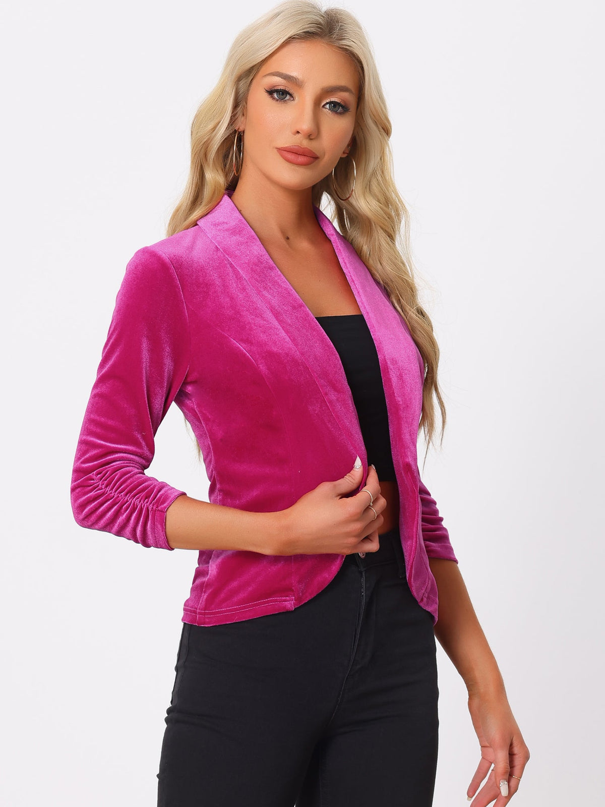 Solid Regular Fit Autumn Blazer