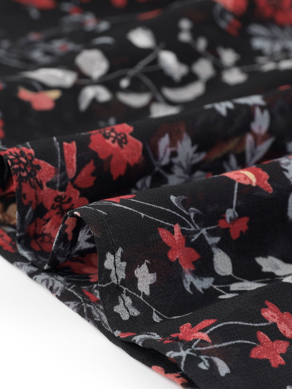 V-Neck Floral Flutter Dress