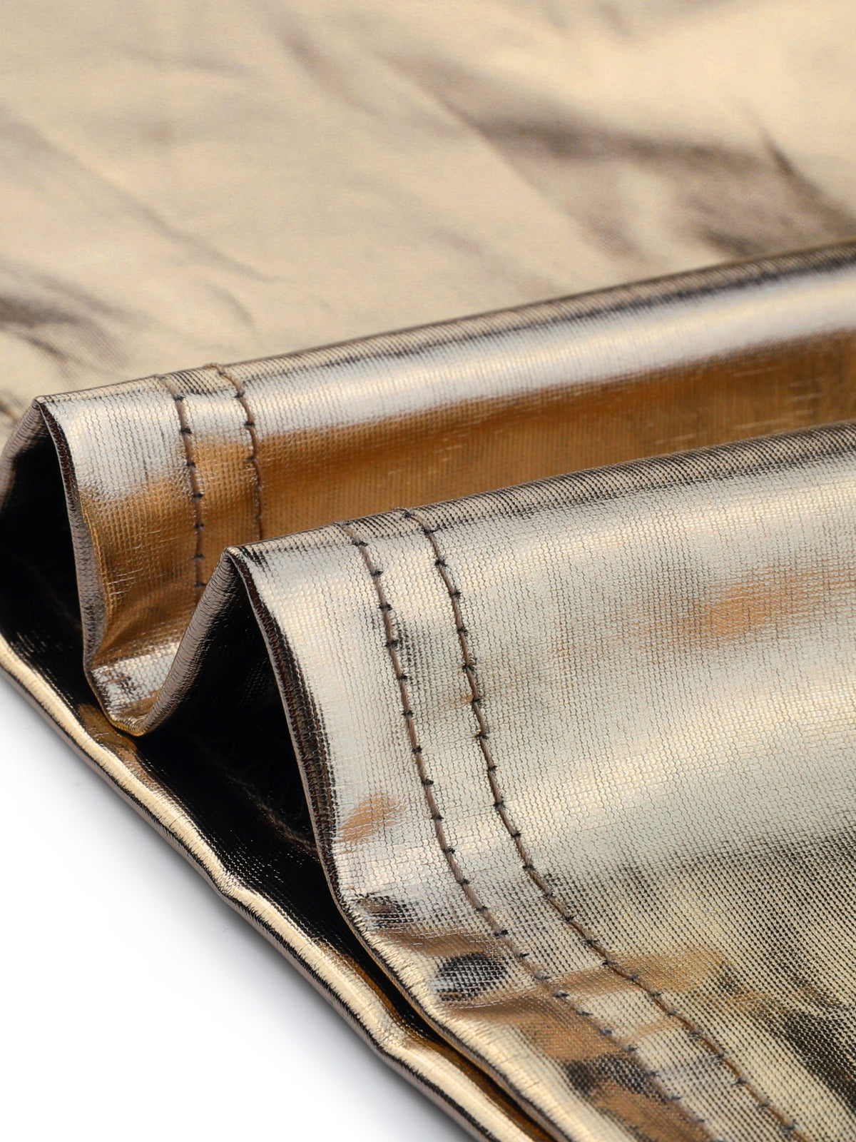 Metallic Crew Neck Sleeveless Top