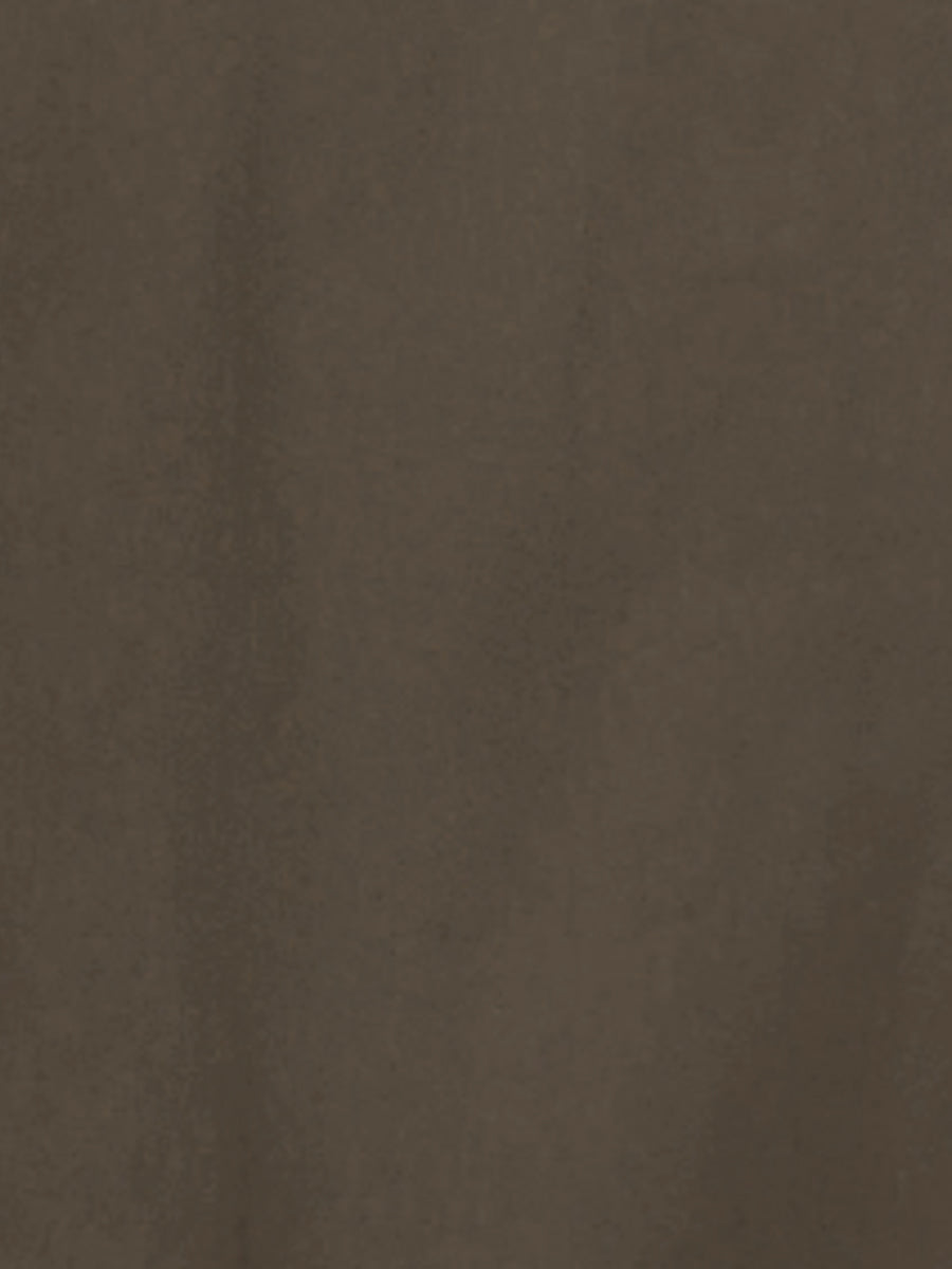 Point-Collar Ruched Dress