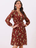 Tie Closure Sheer Long Dress