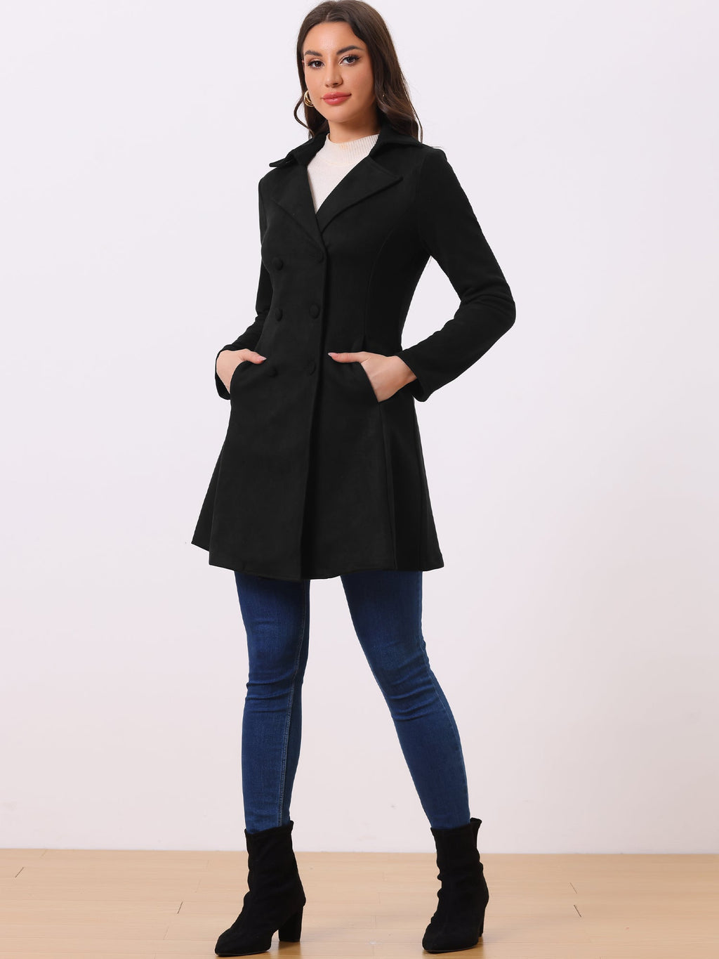 Stretch-Casual Peacoat