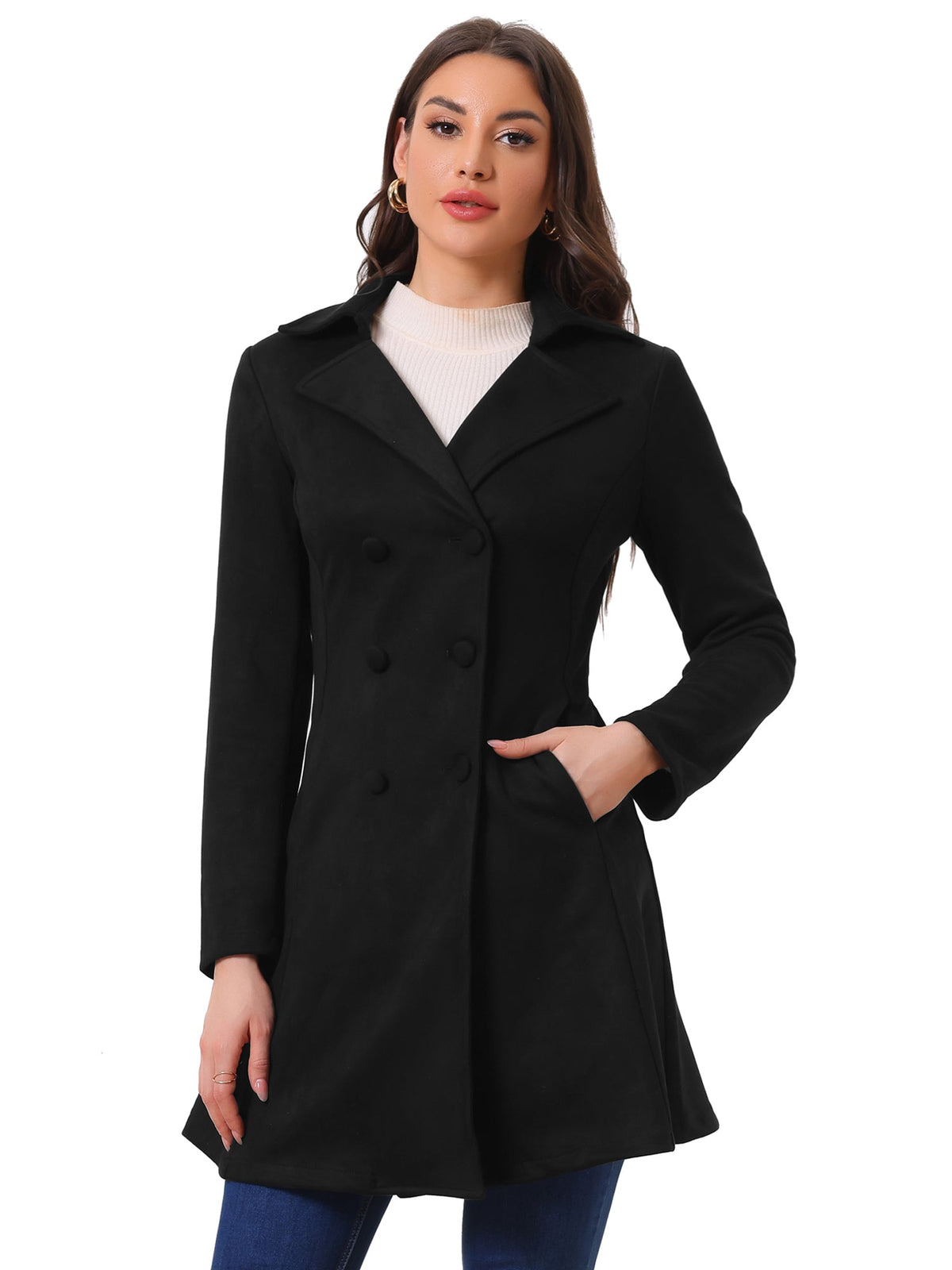 Stretch-Casual Peacoat