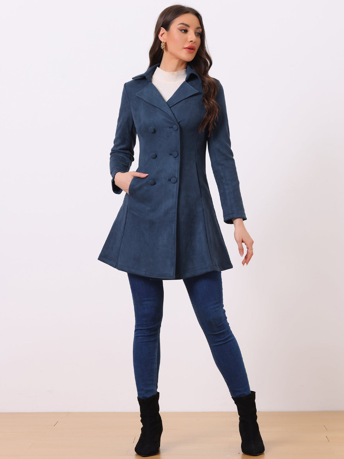 Stretch-Casual Peacoat