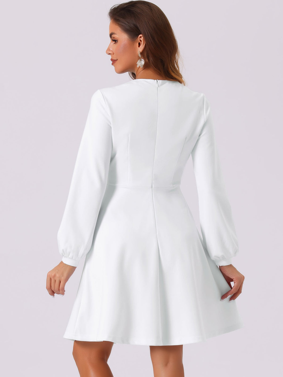 Contrast Color A-Line Dress