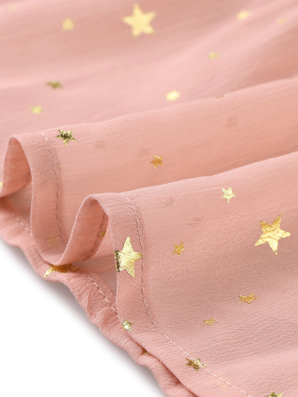 Star Print Sleeveless A-Line Dress