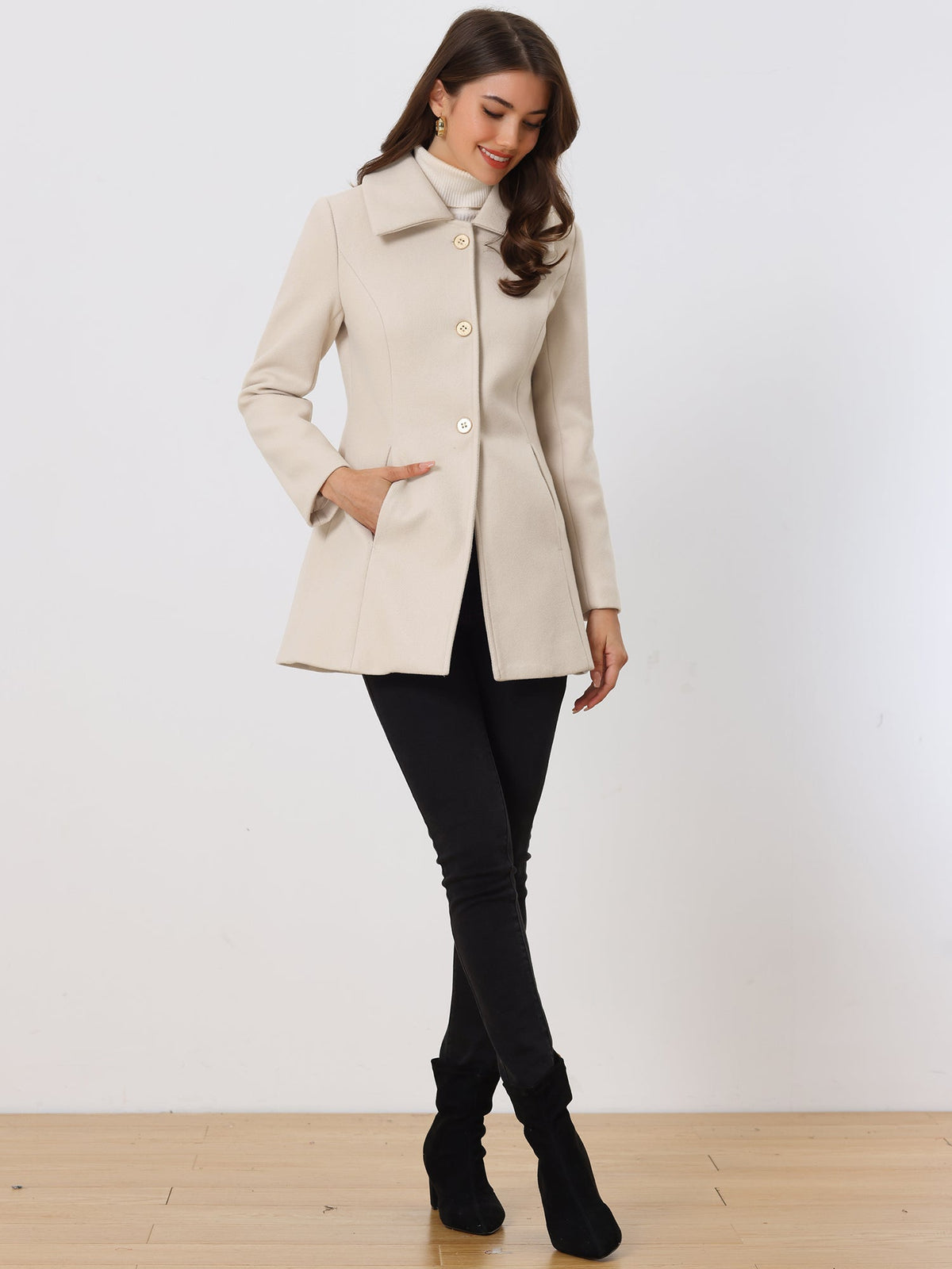 Bowtie Back A-Line Coat