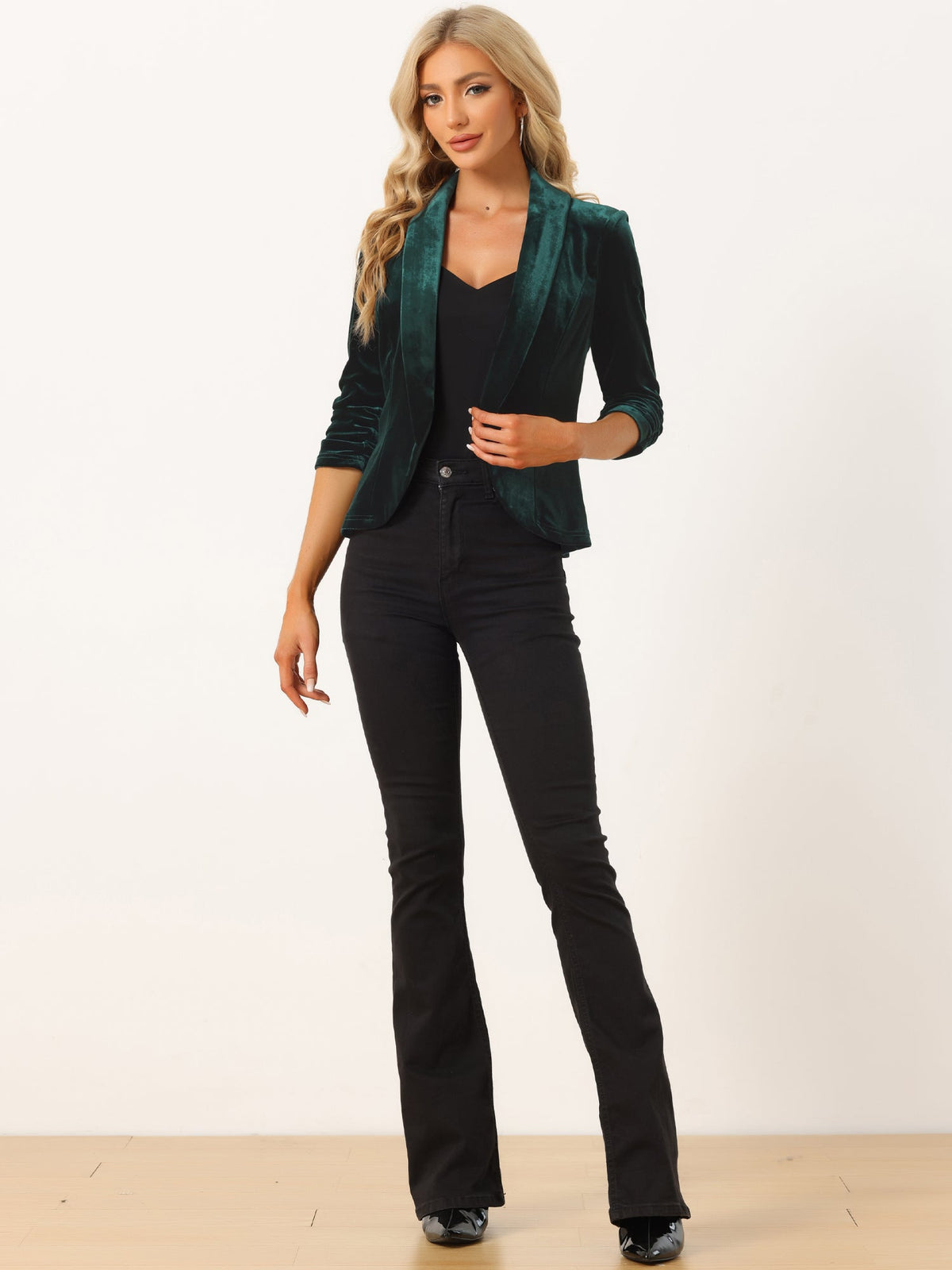 Solid Regular Fit Autumn Blazer