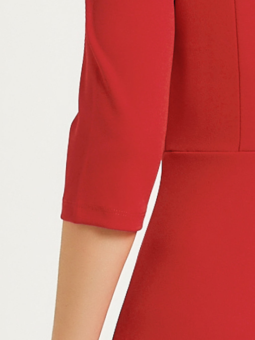 Stand-Collar Zipper 3/4 Blazer