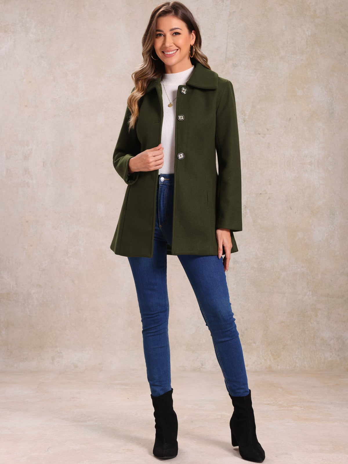 Bowtie Back A-Line Coat