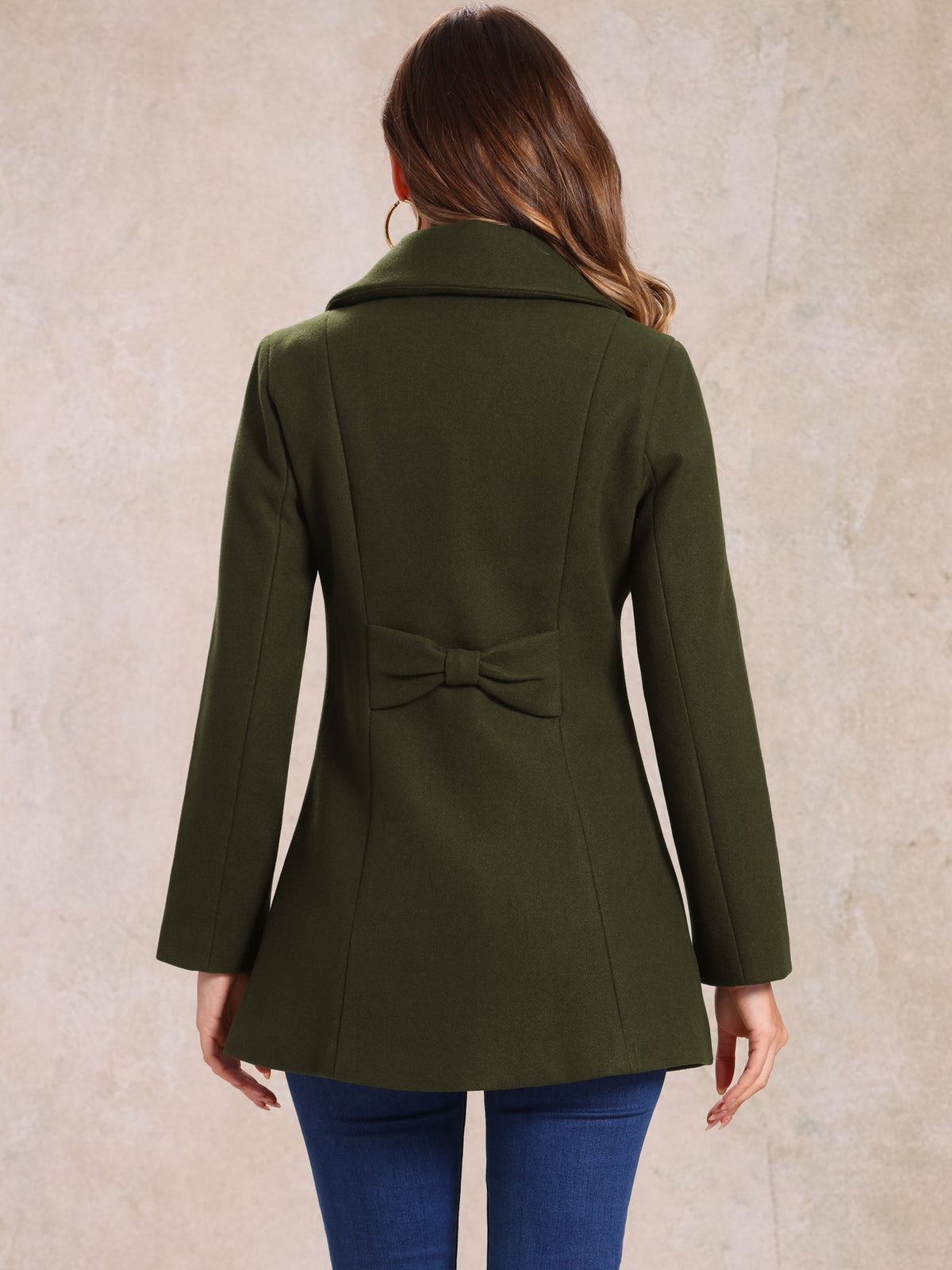 Bowtie Back A-Line Coat