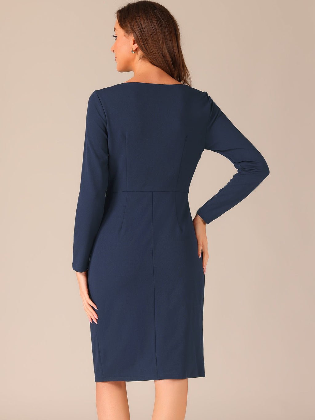 Casual Mid-Length Sheath Dress