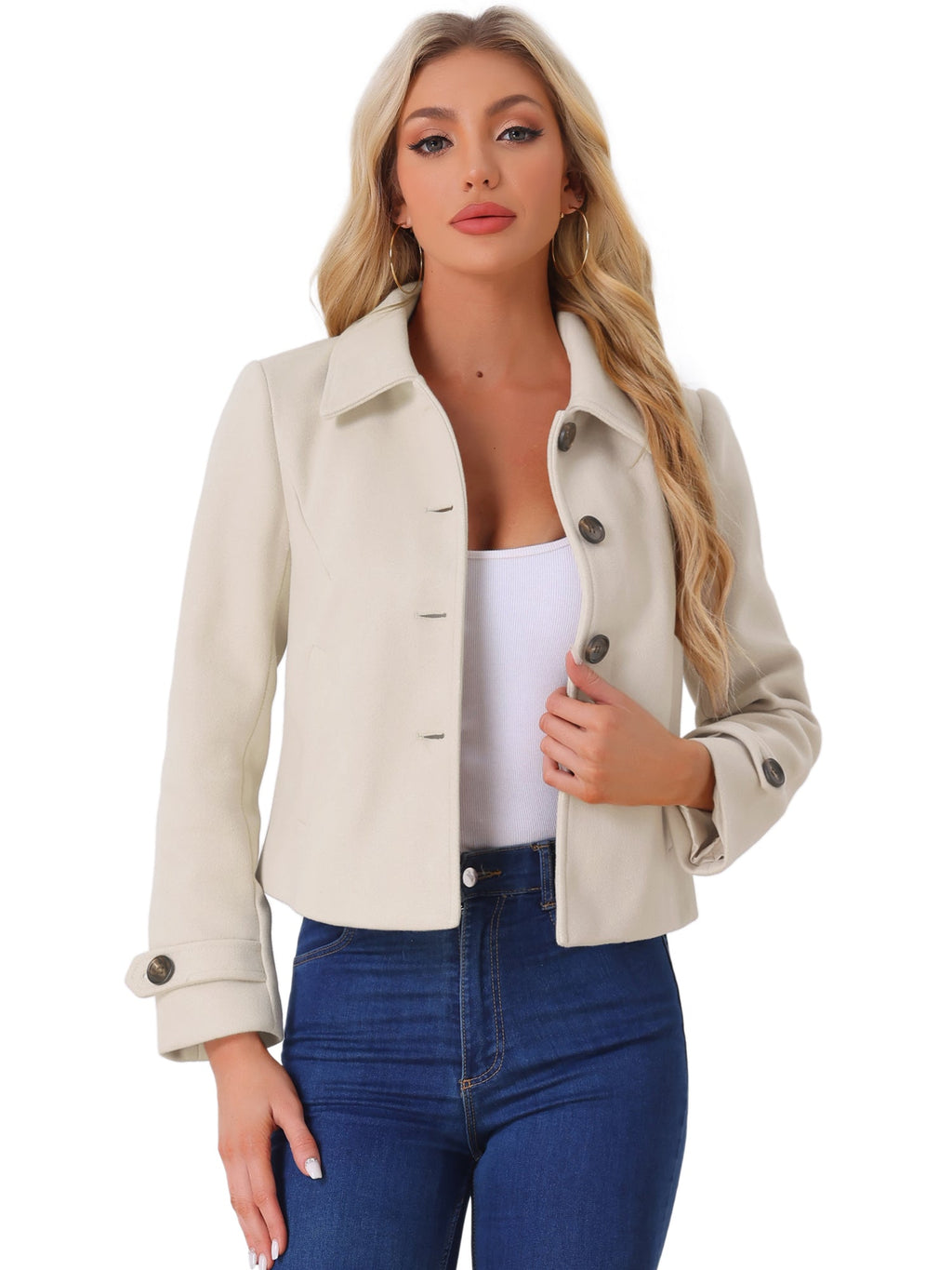 Lightweight Slant-Pocket Peacoat